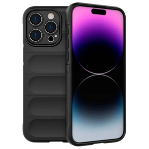 Funda de silicona Wave iPhone 15 Pro Max Negro