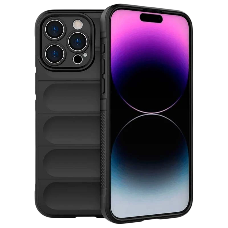 Funda de silicona Wave iPhone 15 Pro Negro