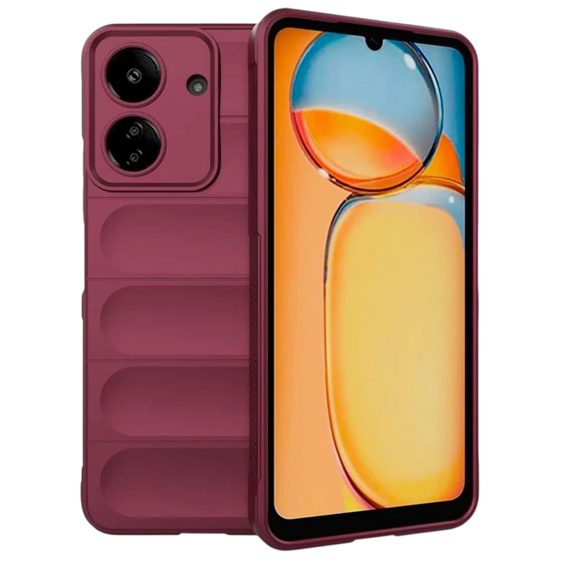 Funda de silicona Wave Xiaomi Redmi 13C / Poco C65 / Poco M6 5G Borgoña