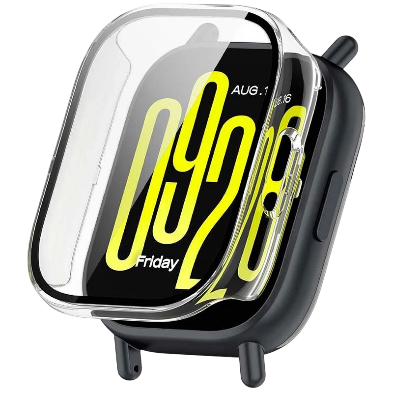 Funda PC + Cristal Templado Xiaomi Redmi Watch 5 Lite Transparente