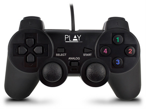 Ewent Play Negro USB 2.0 Gamepad Analógico/Digital PC