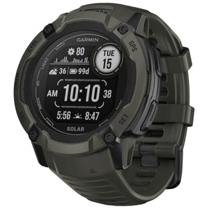 Garmin Instinct 2X Solar 50mm Verde - Reloj inteligente con GPS