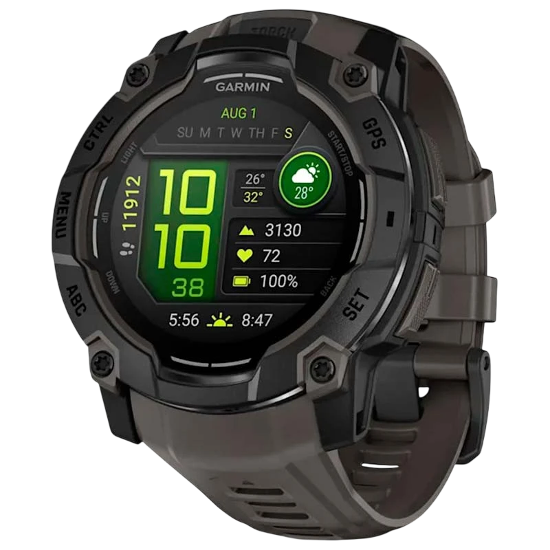 Garmin Instinct 3 AMOLED 50mm Negro con Correa Carbón - Reloj Inteligente con GPS