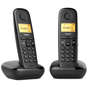 Gigaset A270 Duo Teléfono DECT/analógico Negro - Teléfono