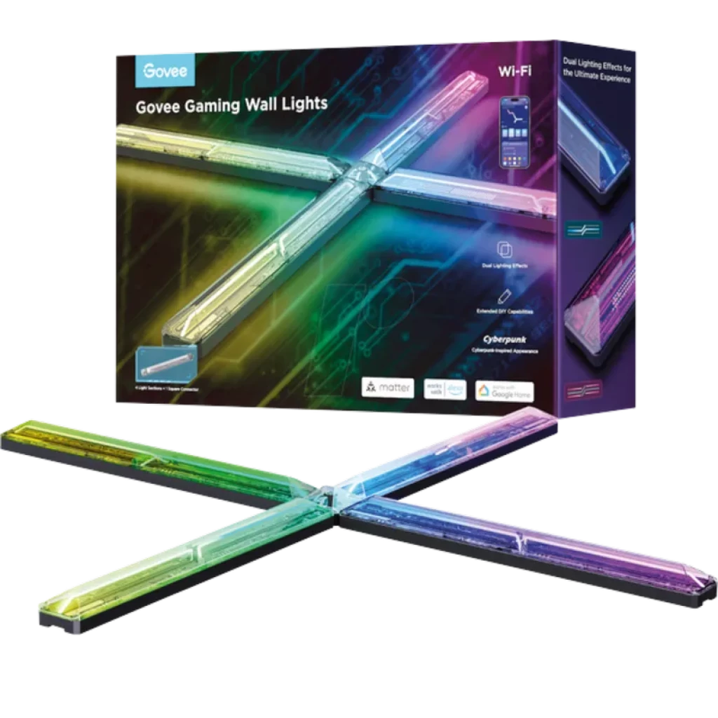 Govee H6063 Gaming RGBIC Wifi Bluetooth - Lámpara de pared LED