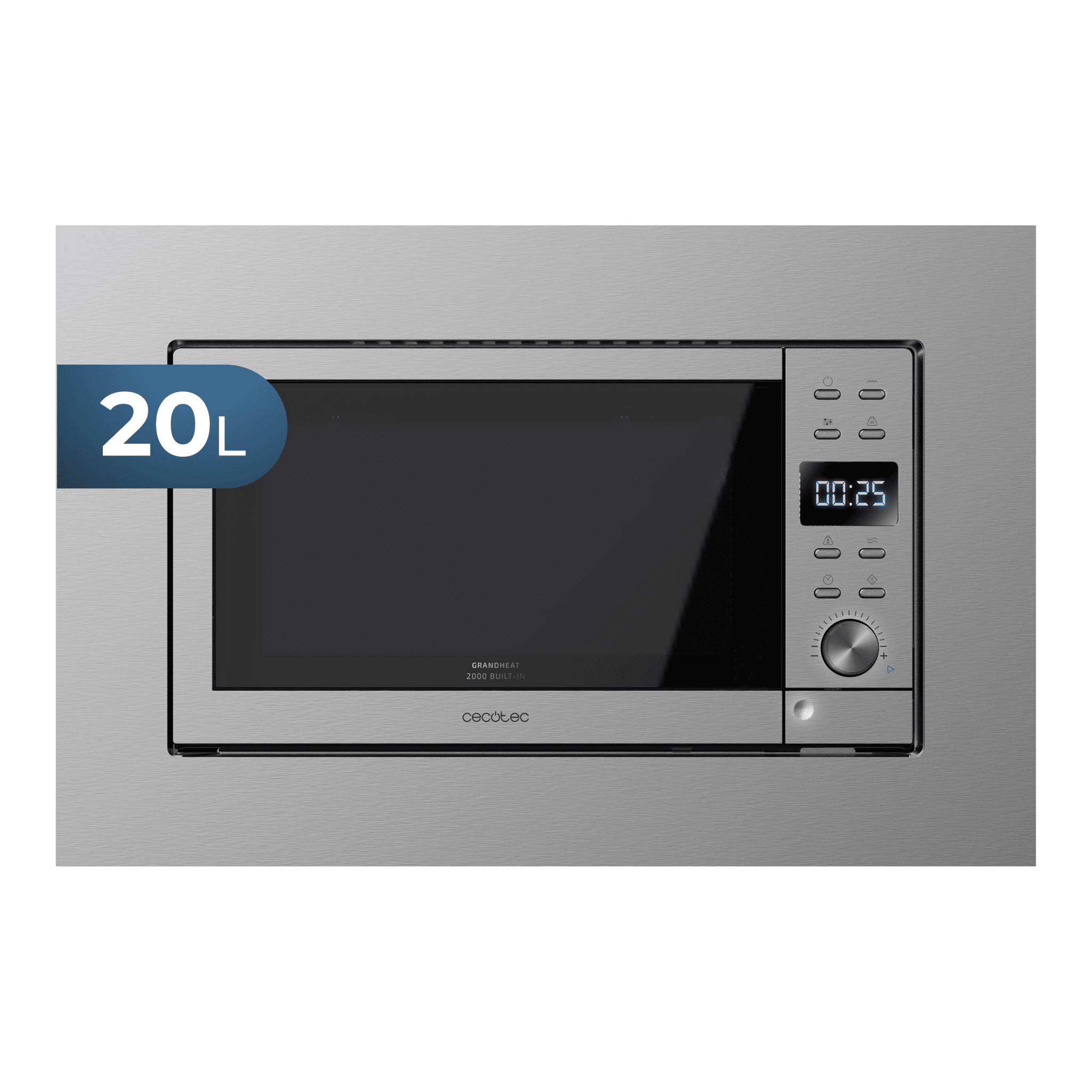 Microondas encastrable GrandHeat 2000 Built-In Steel Black