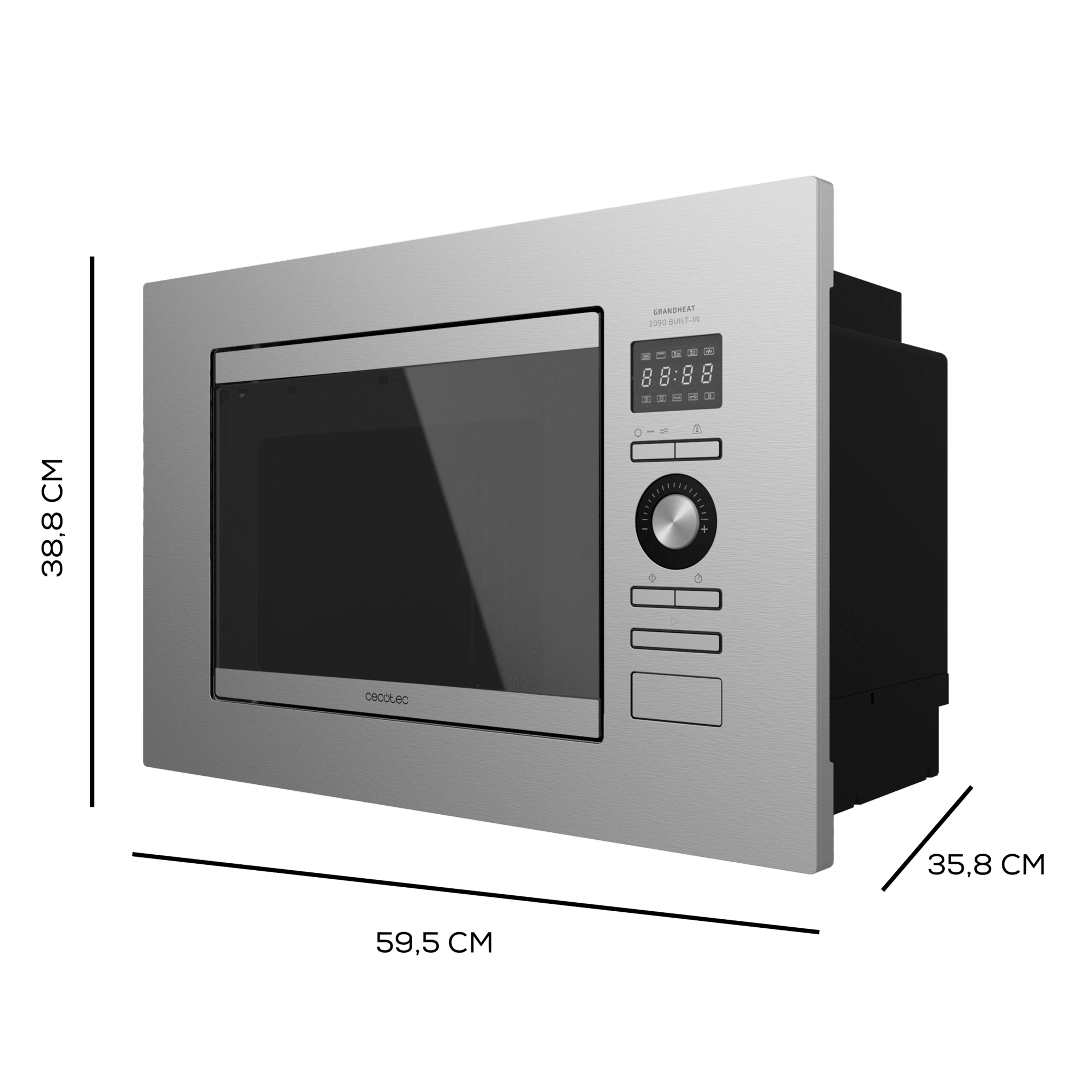 Microondas encastrable GrandHeat 2090 Built-In Steel