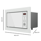 Microondas encastrable GrandHeat 2350 Built-In White