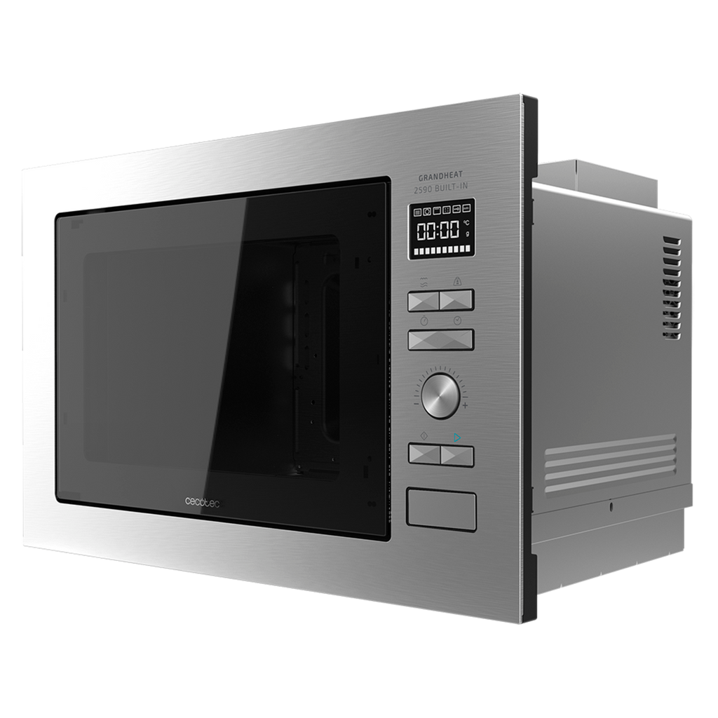 Microondas encastrable grandheat 2590 built-in steel black