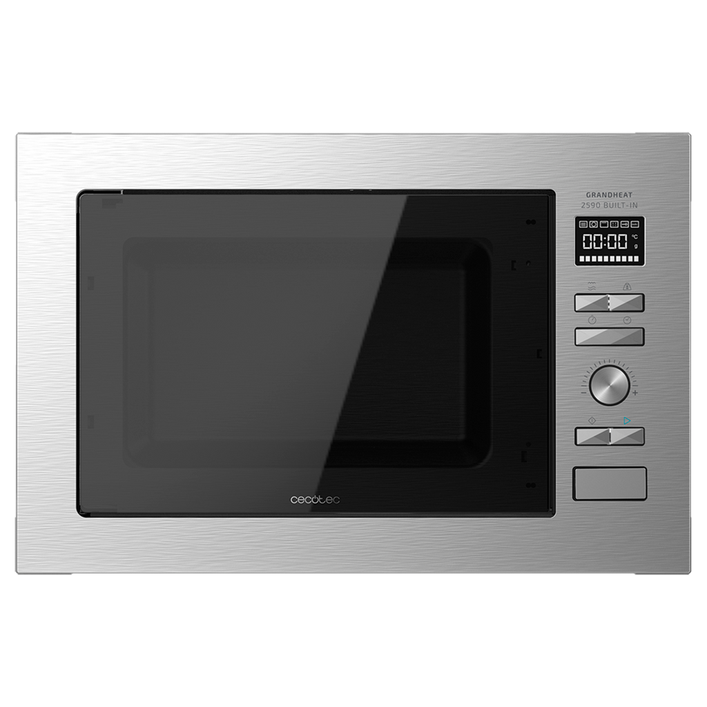 Microondas encastrable grandheat 2590 built-in steel black