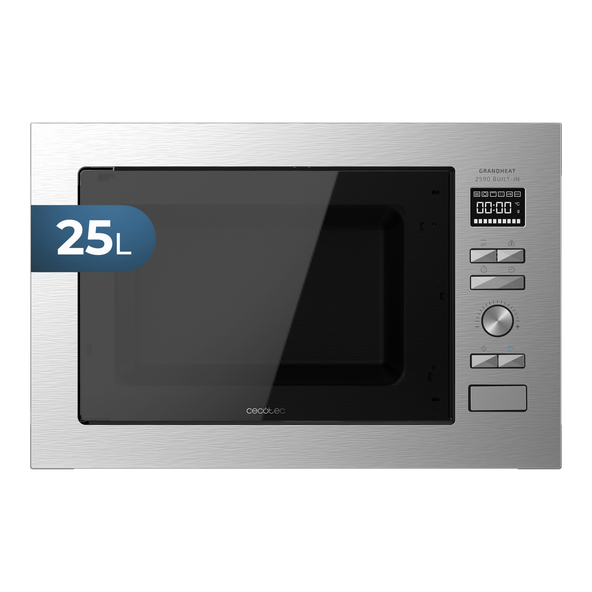 Microondas encastrable grandheat 2590 built-in steel black