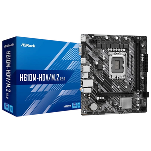 Asrock H610M-HDV/M.2 R2.0 Intel LGA 1700 64GB micro ATX Negro, Gris, Plata
