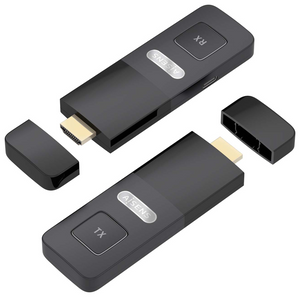 AISENS ASWL-H2K30M001-BK extensor audio/video Transmisor y receptor de señales AV