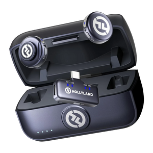 Micrófono inalámbrico Hollyland Lark M3 Combo 2TX & 1RX USB-C Gris Espacial