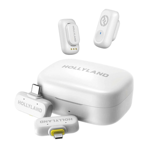 Micrófono Hollyland Lark A1 Combo Solapa Inalámbrico Omnidireccional Blanco