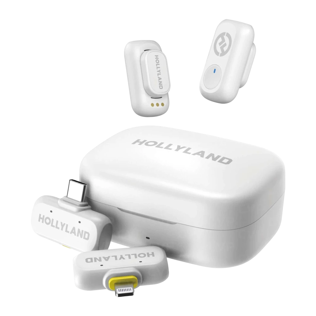 Micrófono Hollyland Lark A1 Combo Solapa Inalámbrico Omnidireccional Blanco