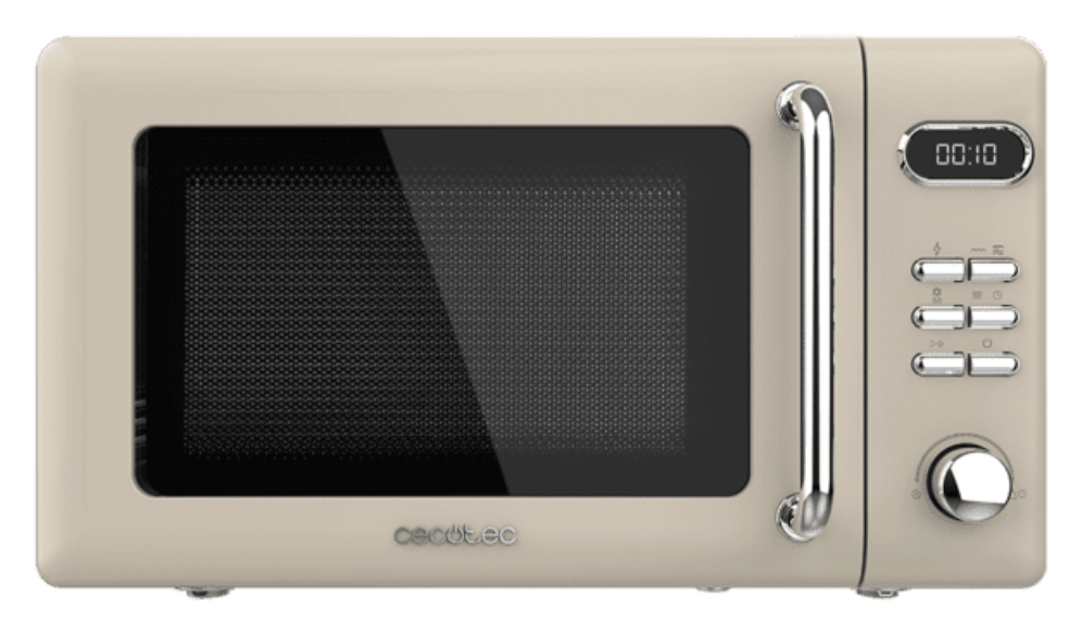 Cecotec 01714 microondas Beige Microondas con grill Encimera 20 L 700 W