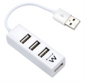 Ewent EW1122 hub de interfaz USB 2.0 Blanco