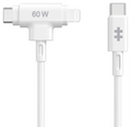 HYPER HyperJuice cable USB USB 2.0 1,5 m USB C USB C/Lightning Blanco