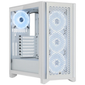Corsair iCUE 4000D RGB Midi Tower Blanco