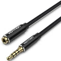 CABLE AUDIO ESTEREO JACK 3.5/M JACK 3.5/H 0.50 M NEGRO VENTION