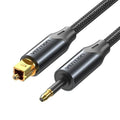 CABLE DE AUDIO DE FIBRA OPTICA TRENZADO 1.5 M NEGRO VENTION