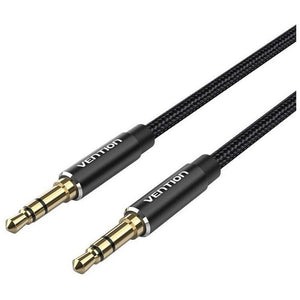 CABLE AUDIO ESTEREO JACK 3.5/M JACK 3.5/M 0.5 M NEGRO VENTION