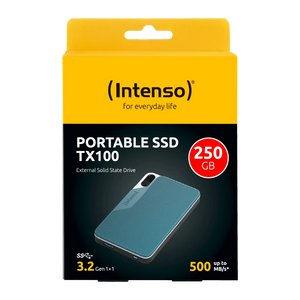 SSD Externo Intenso TX100 250GB USB-C 3.2 Gen 1