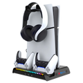 iPega P5S006H Multifunctional Charging RGB Stand with Cooling for PS5 Slim Black