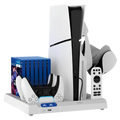 iPega P5S028 All-in-One Charging Stand with Cooling for PS5/PS5 Slim/PS5 Pro White
