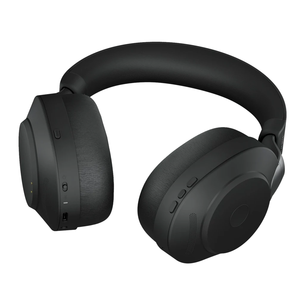 Jabra Evolve2 85 - UC Stereo - KopfhÃ¶rer - Kopfband - BÃ¼ro/Callcenter - Schwarz - Binaural - Bluetooth-Pairing - Abspielen/Pause - Track < - Ortung > - LautstÃ¤rke + - LautsÃ¤rke -