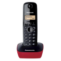 Panasonic KX-TG1611 Negro, Rojo - Teléfono inalámbrico DECT