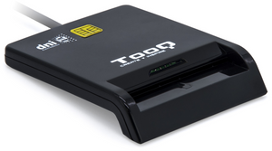 TooQ Lector de Tarjetas Inteligentes DNIe SIM USB-C, Negro