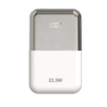 POWER BANK 10000mAh 22.5W BLANCO/PLATA LEOTEC