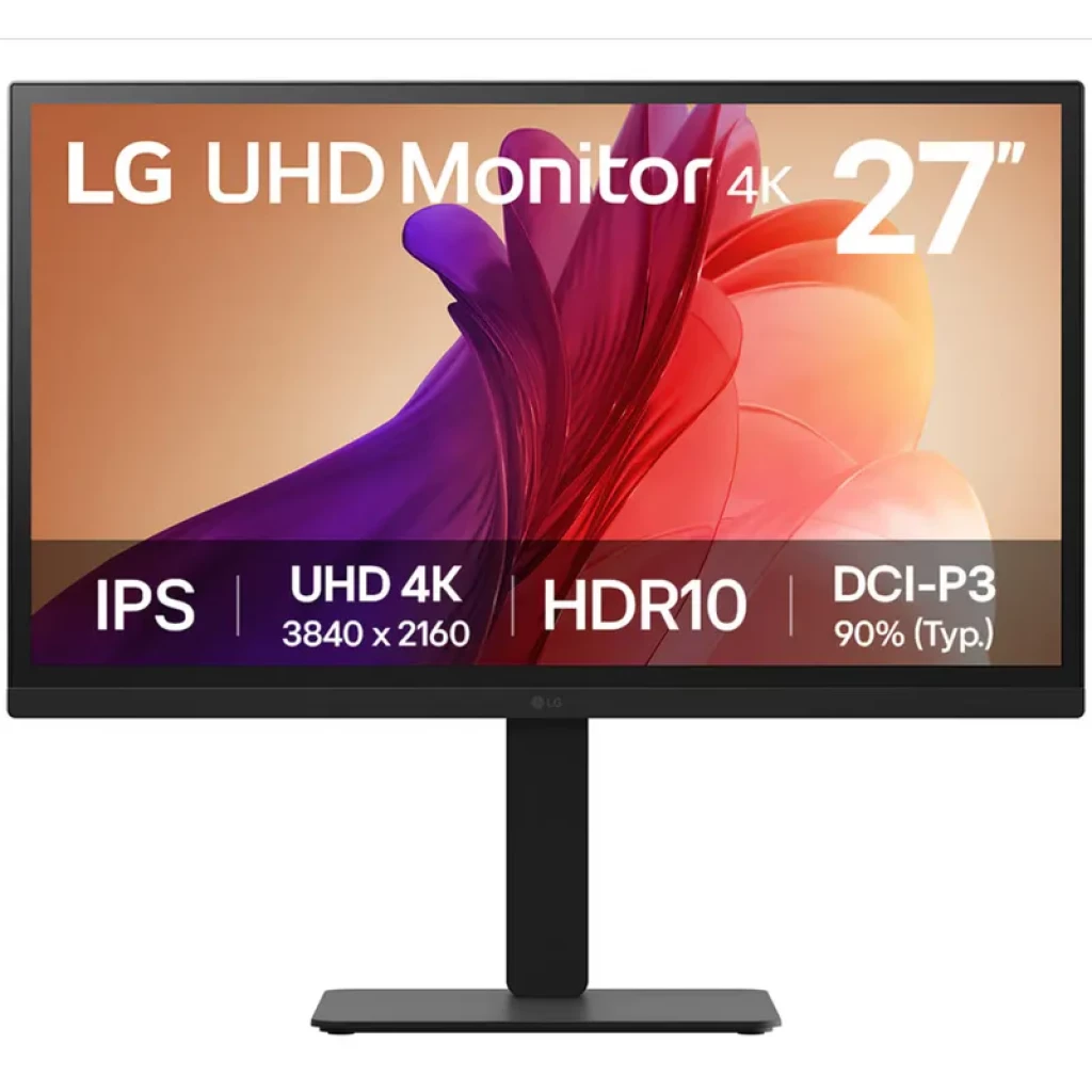 LG 27BA45U-B pantalla para PC 68,6 cm (27") 3840 x 2160 Pixeles 4K Ultra HD Negro