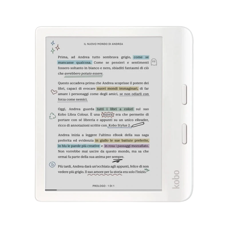 Rakuten Kobo Libra Colour 32 GB Wifi Blanco - Lector de libros electrónicos