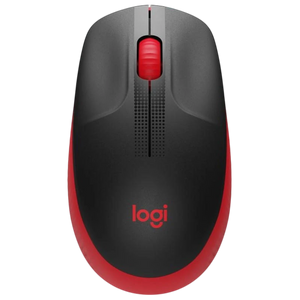 Logitech M190 Negro/Rojo - 1000 DPI