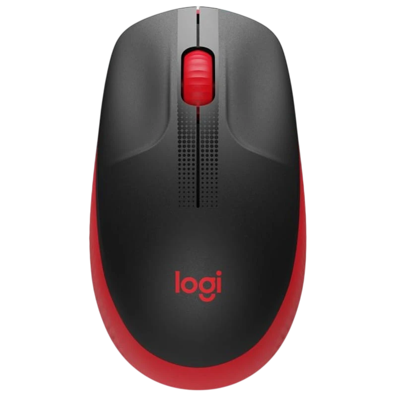 Logitech M190 Negro/Rojo - 1000 DPI