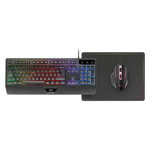 Mars Gaming MCP124 Negro -  Kit de teclado y  ratón