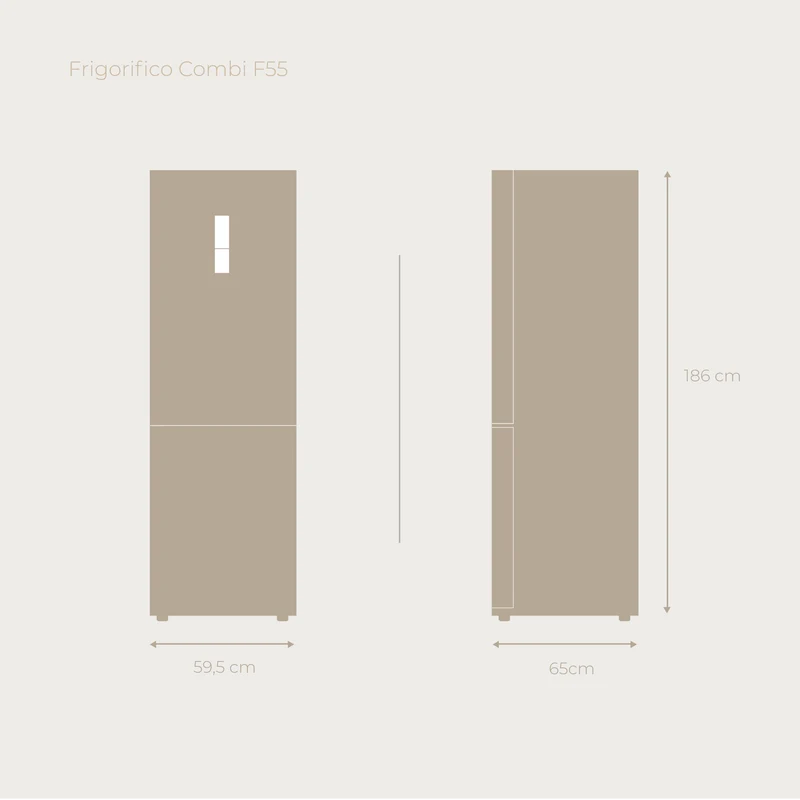 Frigor�fico Combi EVVO F55DX