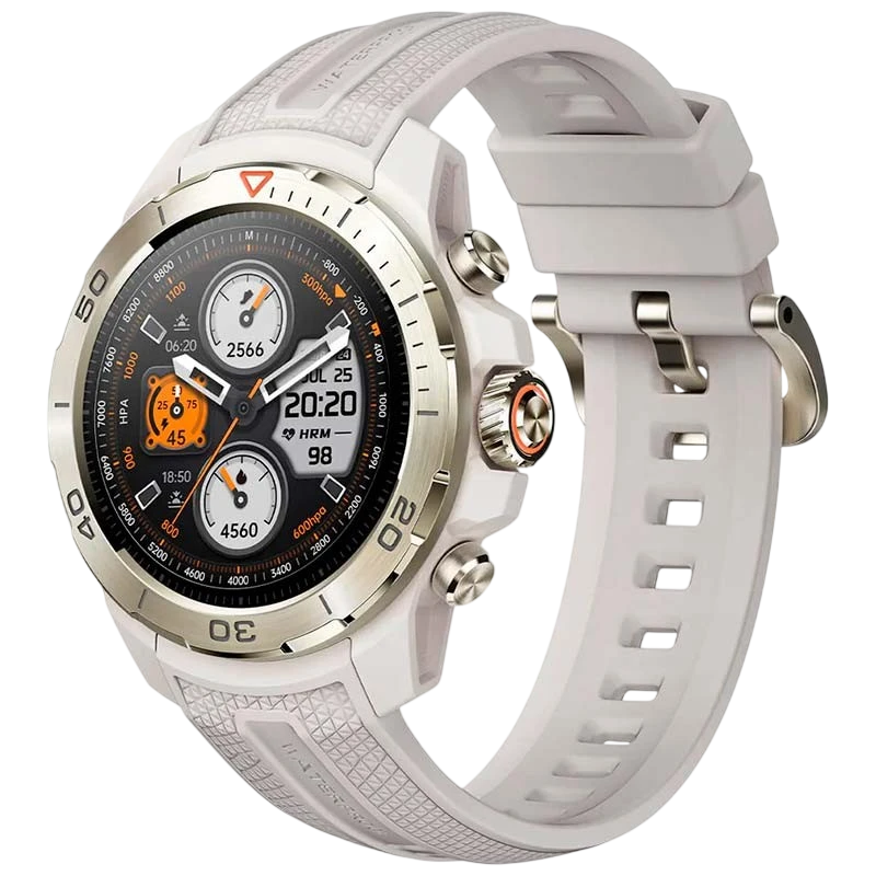 Mibro GS Explorer Blanco - Reloj inteligente con GPS y NFC