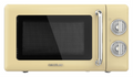 Cecotec 01708 microondas Beige, Acero inoxidable Microondas con grill Encimera 20 L 700 W