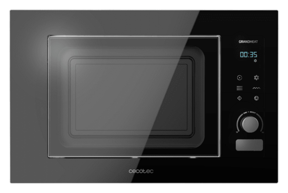Cecotec 01383 microondas Negro Microondas con grill Integrado 21 L 1200 W
