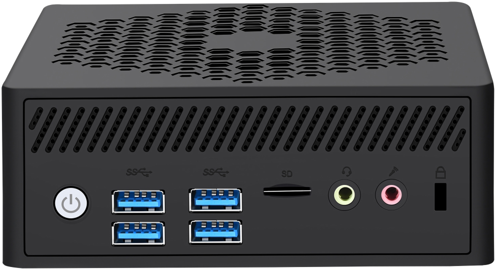 Leotec LEMPC09 PC/estación de trabajo barebone Cubo Negro