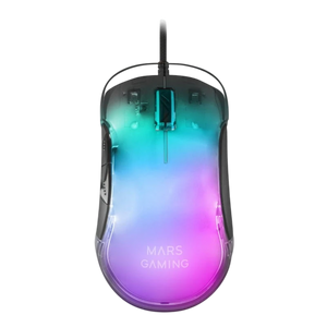 Mars Gaming MMGLOW USB tipo A RGB Chroma Glow - Negro - 12800 DPI