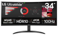LG 34WR50QK-B pantalla para PC 86,4 cm (34") 3440 x 1440 Pixeles Wide Quad HD Negro