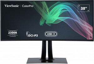 Viewsonic VP3881A pantalla para PC 96,5 cm (38") 3840 x 1600 Pixeles Quad HD+ LED Negro