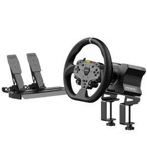 Moza R5 Racing Bundle PC - Volante de Simulación  con base directa de 5nm + Pedales