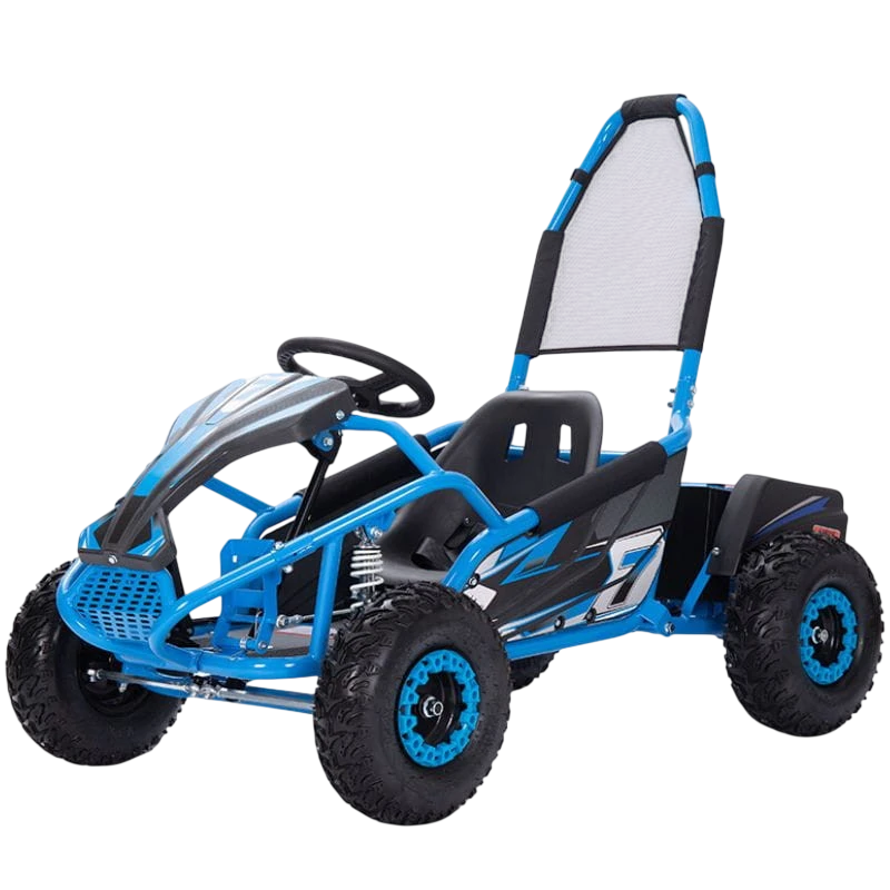 Mud Monster GoKart 48V Azul - Coche eléctrico para niños