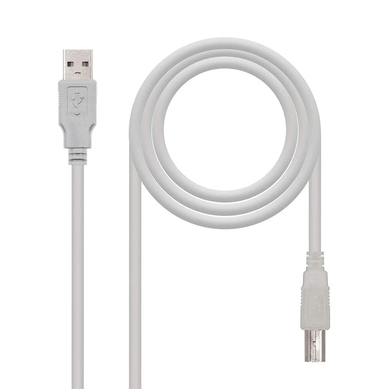 Nanocable - Cable USB 2.0 Impresora 3M Beige